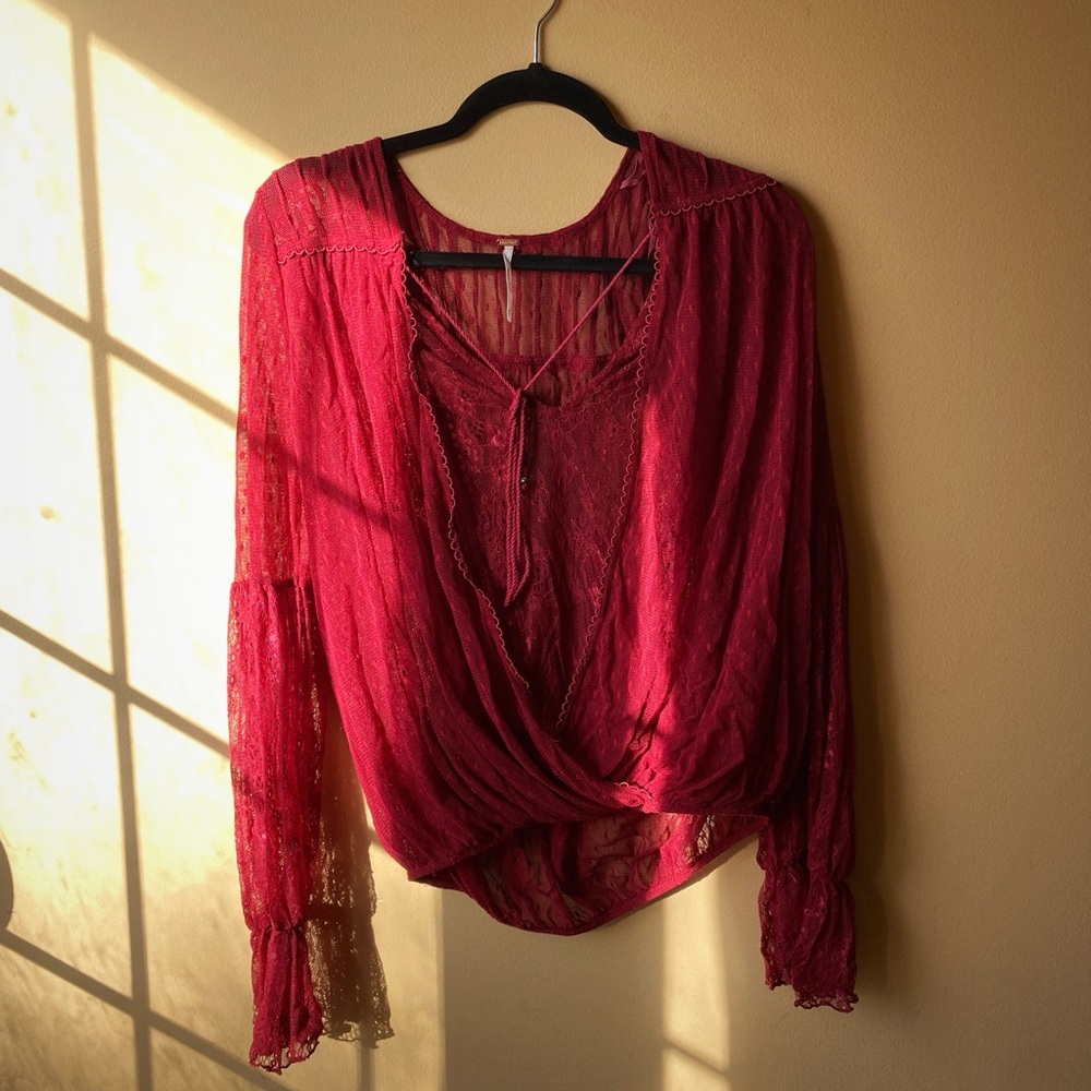 Free People Lace Blouse